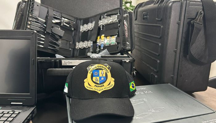 Foto: João Pedro Faidiga/SESP Polícia Científica recebe equipamentos de R$ 1,2 milhão do MPPR para perícias criminais